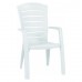 WYPRZEDAŻ ALLIBERT Krzesło ogrodowe LARISA białe R__17/121 BRUDNE-PODRAPANE