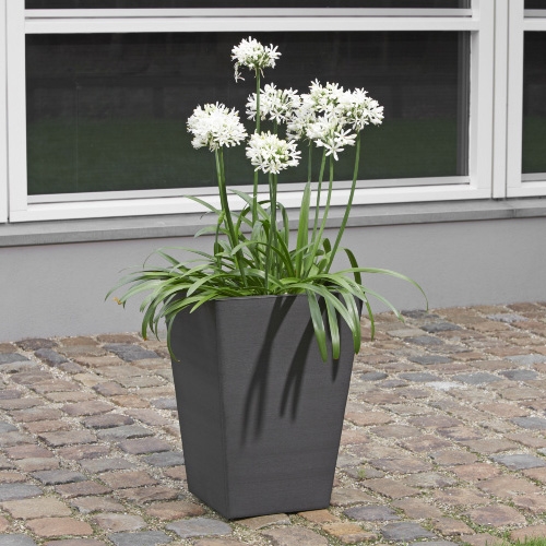 ALLIBERT Doniczka rattanowa 40x40 cm, antracyt 17190251900
