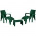 ALLIBERT Zestaw mebli ogrodowych LAGO MAXI relax zielony 97/65