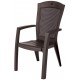 ALLIBERT MINNESOTA Krzesło ogrodowe, 61 x 65 x 99 cm, brązowy 17198329
