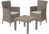 ALLIBERT SALVADOR Zestaw mebli ogrodowych, cappuccino/beżowy 17200721