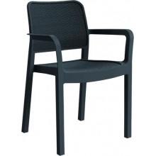 ALLIBERT SAMANNA krzesło ogrodowe, 53 x 58 x 83 cm, antracyt 17199558