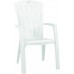 ALLIBERT SANTORINI Krzesło ogrodowe, 61 x 65 x 99 cm, biały 17180012