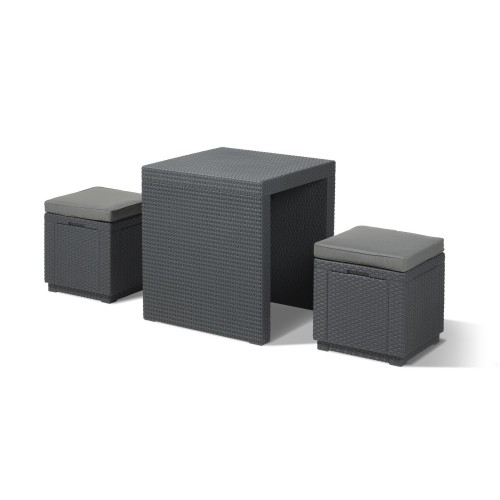 ALLIBERT Meble ogrodowe DELANO LOUNGE antracyt 97/75 ALLIBERT Meble ogrodowe DELANO LOUNGE antracyt 97/75
