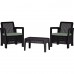ALLIBERT Zestaw mebli Tarifa Balcony Set brąz 206480