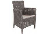 ALLIBERT TRENTON Fotel ogrodowy, 63 x 60 x 85 cm, cappuccino/beżowy 17202798