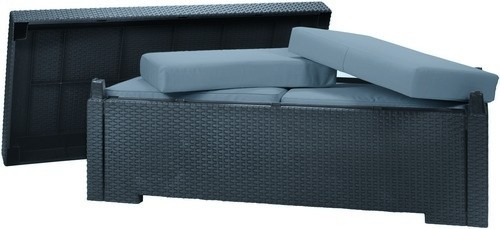 ALLIBERT Skrzynia ogrodowa RIVIERA 320L antracyt 185773