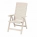 ALLIBERT Regulowany fotel ogrodowy BRASILIA biały 17200064