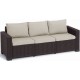 ALLIBERT CALIFORNIA Sofa 199 x 68 x 72 cm, brązowy/beżowy 17196779