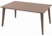 ALLIBERT LIMA 160 Stół ogrodowy, 157 x 98 x 74 cm, cappuccino 17202806