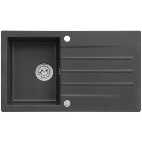 ALVEUS CORTINA 130 Zlewozmywak granitowy, 860 x 500 mm, POP-UP, czarny ALVEUS CORTINA 130 Zlewozmywak granitowy, 860 x 500 mm, POP-UP, czarny