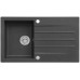 ALVEUS CORTINA 130 Zlewozmywak granitowy, 860 x 500 mm, POP-UP, czarny