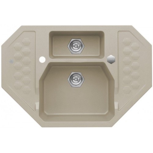 ALVEUS SENSUAL 60 Zlewozmywak granitowy, 900 x 610 mm, pebble 02 ALVEUS SENSUAL 60 Zlewozmywak granitowy, 900 x 610 mm, pebble 02