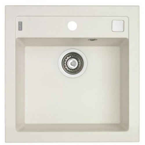 ALVEUS FORMIC 20 Zlewozmywak granitowy, 520 x 510 mm, biały