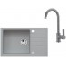 ALVEUS Zestaw INTERMEZZO 130 Zlewozmywak 780x480 mm + bateria AM 120, beton