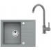 ALVEUS Zestaw INTERMEZZO 30 Zlewozmywak 620x480 mm + bateria AM 120, beton