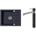ALVEUS Zestaw ROCK 30 Zlewozmywak 595x475 mm + bateria ZINA, Twilight 05
