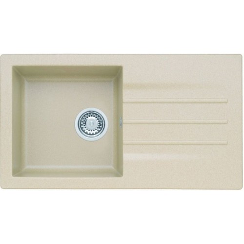 ALVEUS Cortina 40 granitowy zlewozmywak, 780 x 435 mm, syfon+zaślepka, beżowy