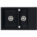 ALVEUS Cubo 40 zlewozmywak, 780 x 500 mm, czarny 1054728