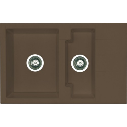 ALVEUS Cubo 40 zlewozmywak, 780 x 500 mm, espresso 1088556