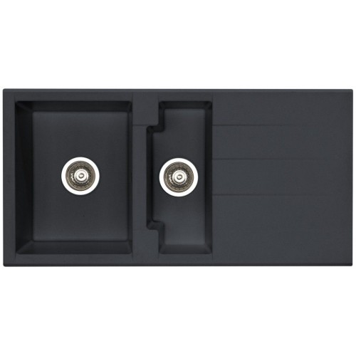 ALVEUS Cubo 70 zlewozmywak, 980 x 500 mm, czarny 1054767
