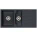 ALVEUS Cubo 70 zlewozmywak, 980 x 500 mm, czarny 1054767