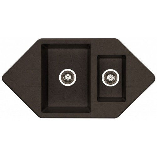 ALVEUS Cubo 80 zlewozmywak, 952 x 500 mm, espresso 1088572