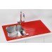 ALVEUS Glasix 10 zlewozmywak, 860 x 500 mm, satin, czerwony