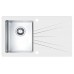 ALVEUS KARAT 10 Zlewozmywak stalowy/szklany, 860 x 500 mm, lewy, biały 1102771