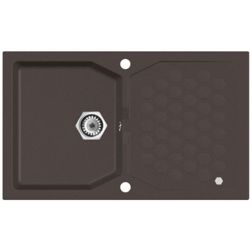 ALVEUS SENSUAL 30 Zlewozmywak granitowy, 850 x 520 mm, chocolate 03