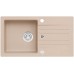 ALVEUS CORTINA 140 Zlewozmywak granitowy, 750 x 420 mm, POP-UP, beżowy