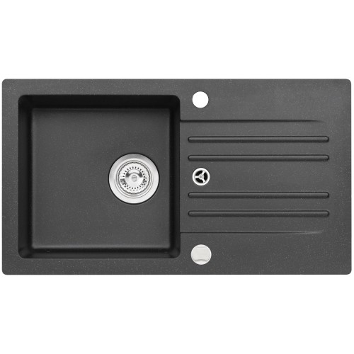 ALVEUS CORTINA 140 Zlewozmywak granitowy, 750 x 420 mm, POP-UP, czarny ALVEUS CORTINA 140 Zlewozmywak granitowy, 750 x 420 mm, POP-UP, czarny