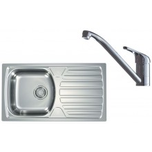 ALVEUS Set BASIC 170 Zlewozmywak 780x435 mm + bateria RIVIERA X chrom