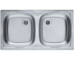 ALVEUS BASIC 160 Zlewozmywak stalowy, 780 x 435 mm, satyna 1039144