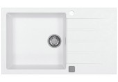 OUTLET ALVEUS CADIT 40 Zlewozmywak granitowy, 860 x 500 mm, biały 1132027