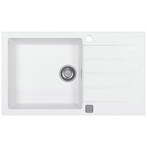 OUTLET ALVEUS CADIT 40 Zlewozmywak granitowy, 860 x 500 mm, biały 1132027