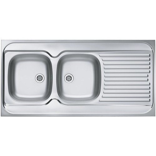 ALVEUS CLASSIC 100 Zlewozmywak stalowy, 1200 x 600 mm, lewy 1009084