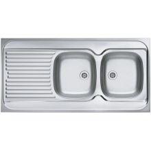 ALVEUS CLASSIC 100 Zlewozmywak stalowy, 1200 x 600 mm, prawy 1009085