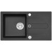 ALVEUS CORTINA 110 Zlewozmywak granitowy, 750 x 420 mm, POP-UP, czarny