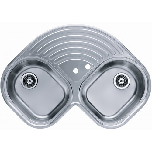 ALVEUS Futur 70 zlewozmywak, narożny, 830 x 830 mm, satin 1009369