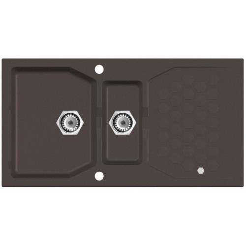 ALVEUS SENSUAL 70 Zlewozmywak granitowy, 980 x 520 mm, chocolate 03