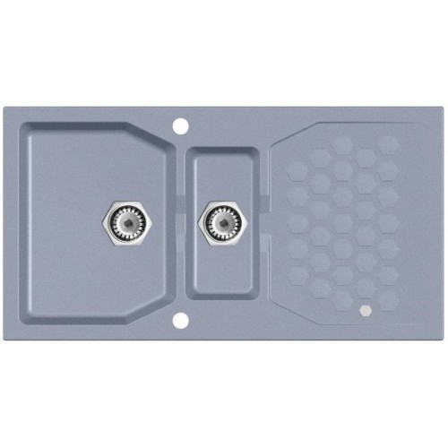 ALVEUS SENSUAL 70 Zlewozmywak granitowy, 980 x 520 mm, steel 04