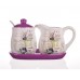 BANQUET 4 elementowy zestaw cukiernica + mlecznik LAVENDER, OK 60ZF1082-A