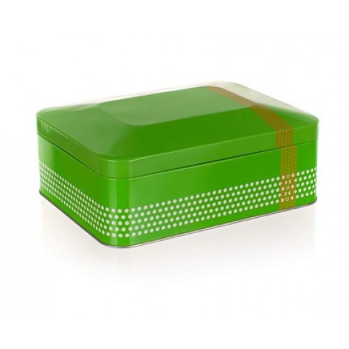 BANQUET Puszka z pokrywką na herbatę 200x155x80 mm, zielona EVERY DAY 24EVDRCT004