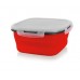 BANQUET Silikonowa składana miska z pokrywką 1900ml, CULINARIA RED czerwona 3126610R
