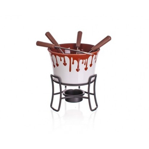 BANQUET 6 częściowy zestaw na fondue czekoladowe Choco Dark 17AA1201-A