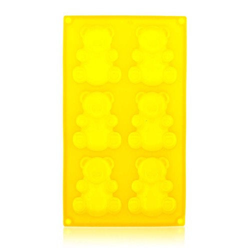 BANQUET Silikonowa forma do pieczenia, misie 31x18x2 cm Culinaria yellow 3120175Y