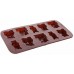 BANQUET Silikonowa forma zwierzątek na czekoladę Culinaria brown 3120205BR