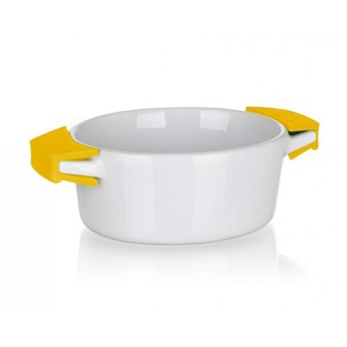 BANQUET Owalne naczynie żaroodporne, forma do pieczenia 15 x 9,7cm YELLOW 60338033Y