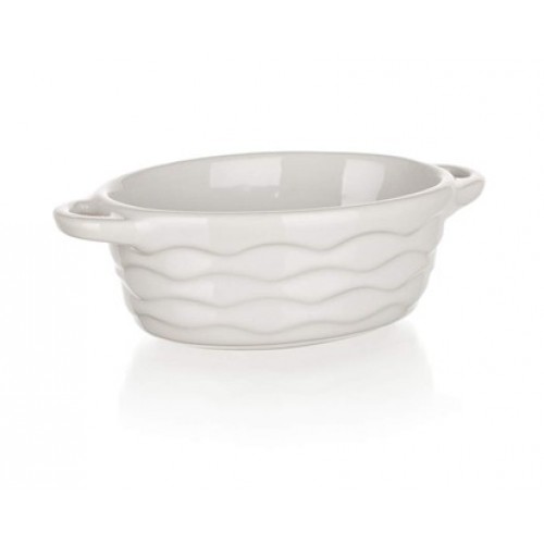 BANQUET Ceramiczna forma do zapiekania, owalna 15x9 Culinaria White 60ZF08